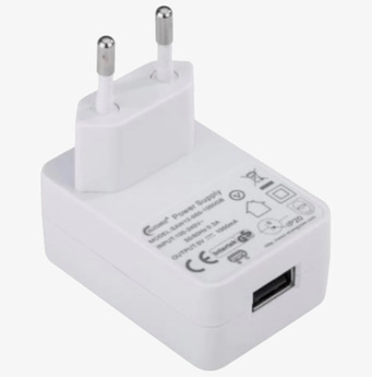 Stickkontakt USB från Happy Lights med vit och svart design