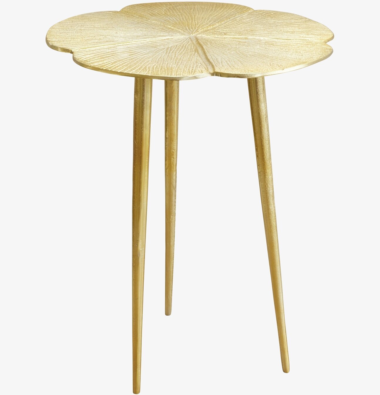 Sidobord Gold Clover Design från Rice med gyllene finish