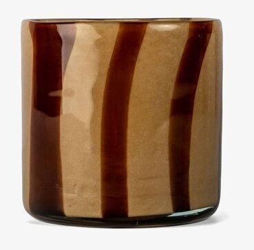 Ljuslykta Calore Curve Brown/Beige XS från By ON