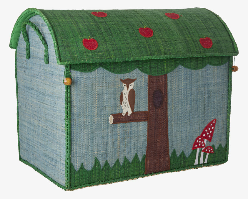 Förvaringshus Happy Forest Theme Large från Rice, husform
