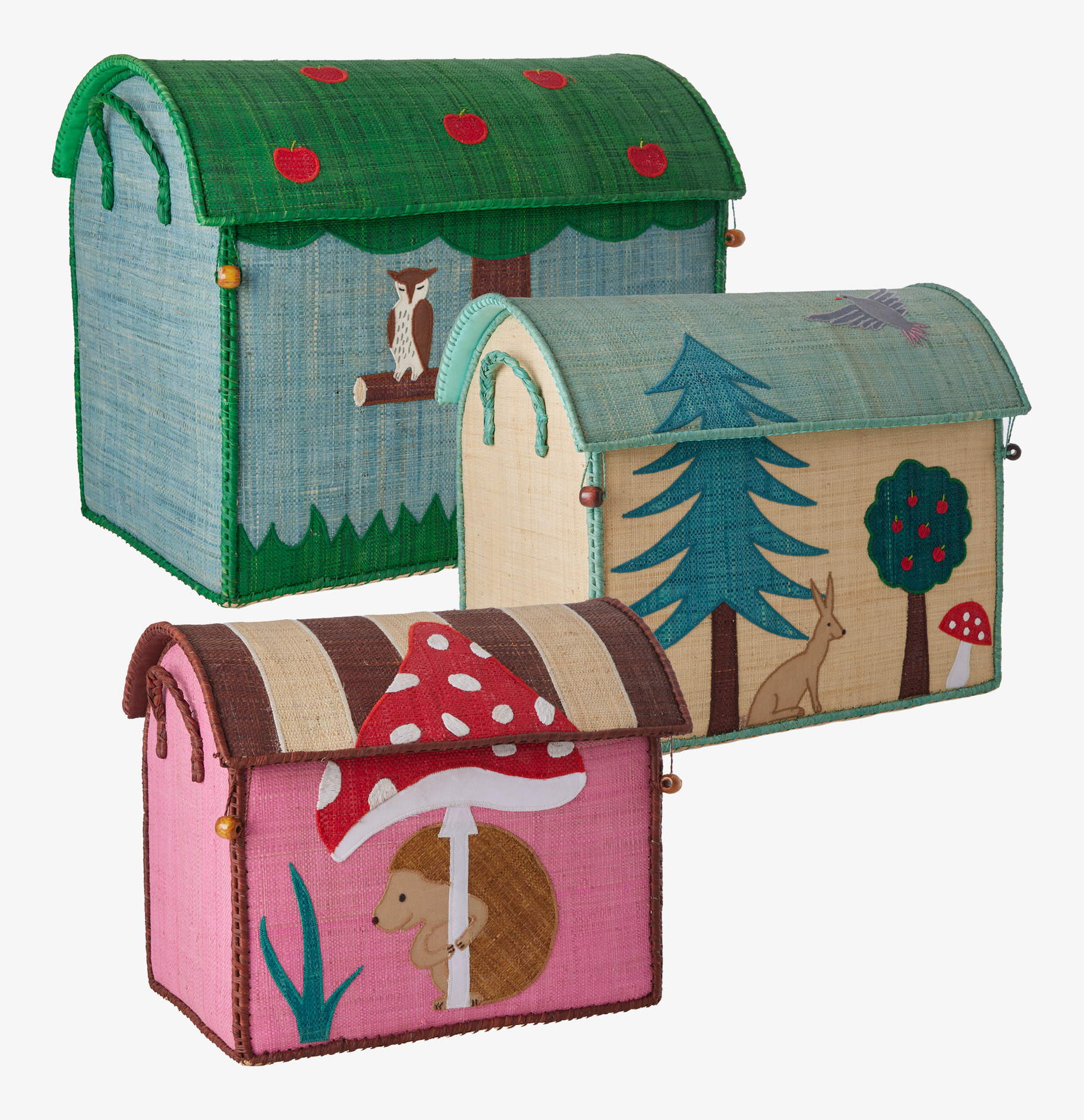 Förvaringshus Happy Forest Theme Large från Rice