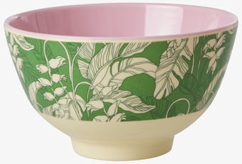 Liten Skål Paradise Print från Rice med botaniskt mönster