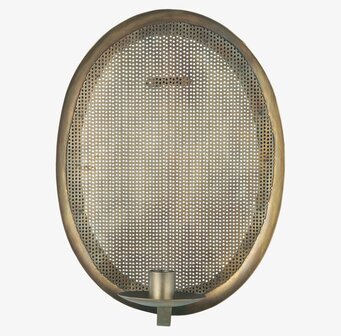 Väggljusstake Hålmönster från IB Laursen med antik finish