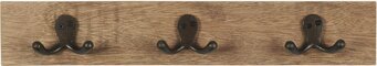 Klädhängare 3 Krokar från IB Laursen med trä och metall