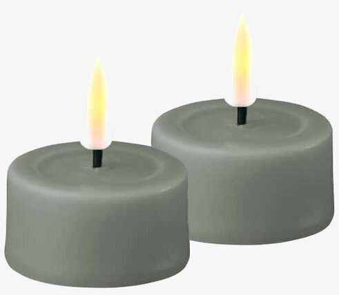 Värmeljus LED Salvia 2-Pack från Deluxe Homeart på vit bakgrund