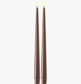 Middagsljus Mocca LED 2-Pack 28 cm från Deluxe Homeart