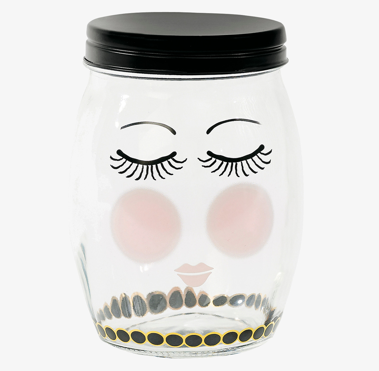 Glasburk Eyes från Miss Etoile med dekorativt ansikte