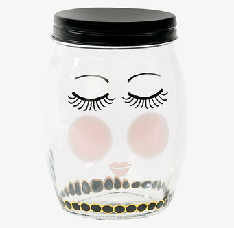 Glasburk Eyes från Miss Etoile med dekorativt ansikte