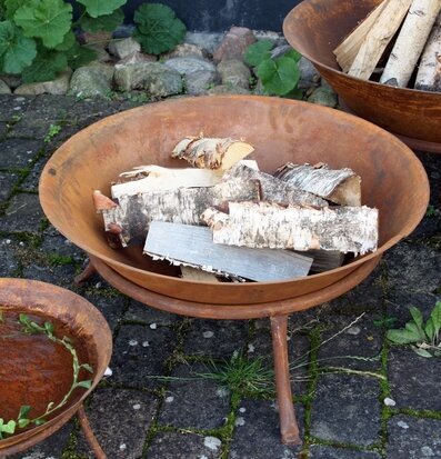 Eldfat Rost 75*34cm från Västanvinden i rostigt stål