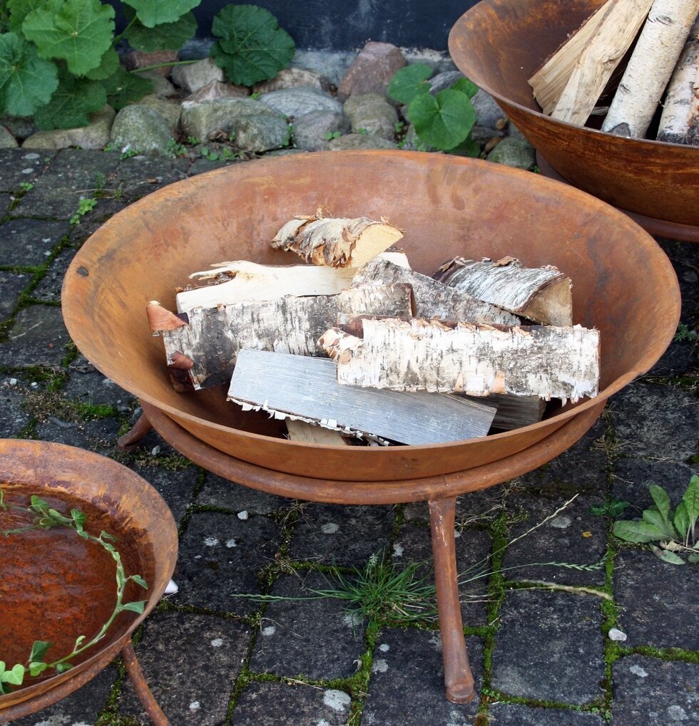 Eldfat Rost 75*34cm från Västanvinden i rostigt stål