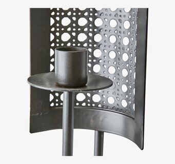 Väggljushållare Svart/Grå Affari Ljusstakar Adventsstakar Ljushållare Ljushyllor