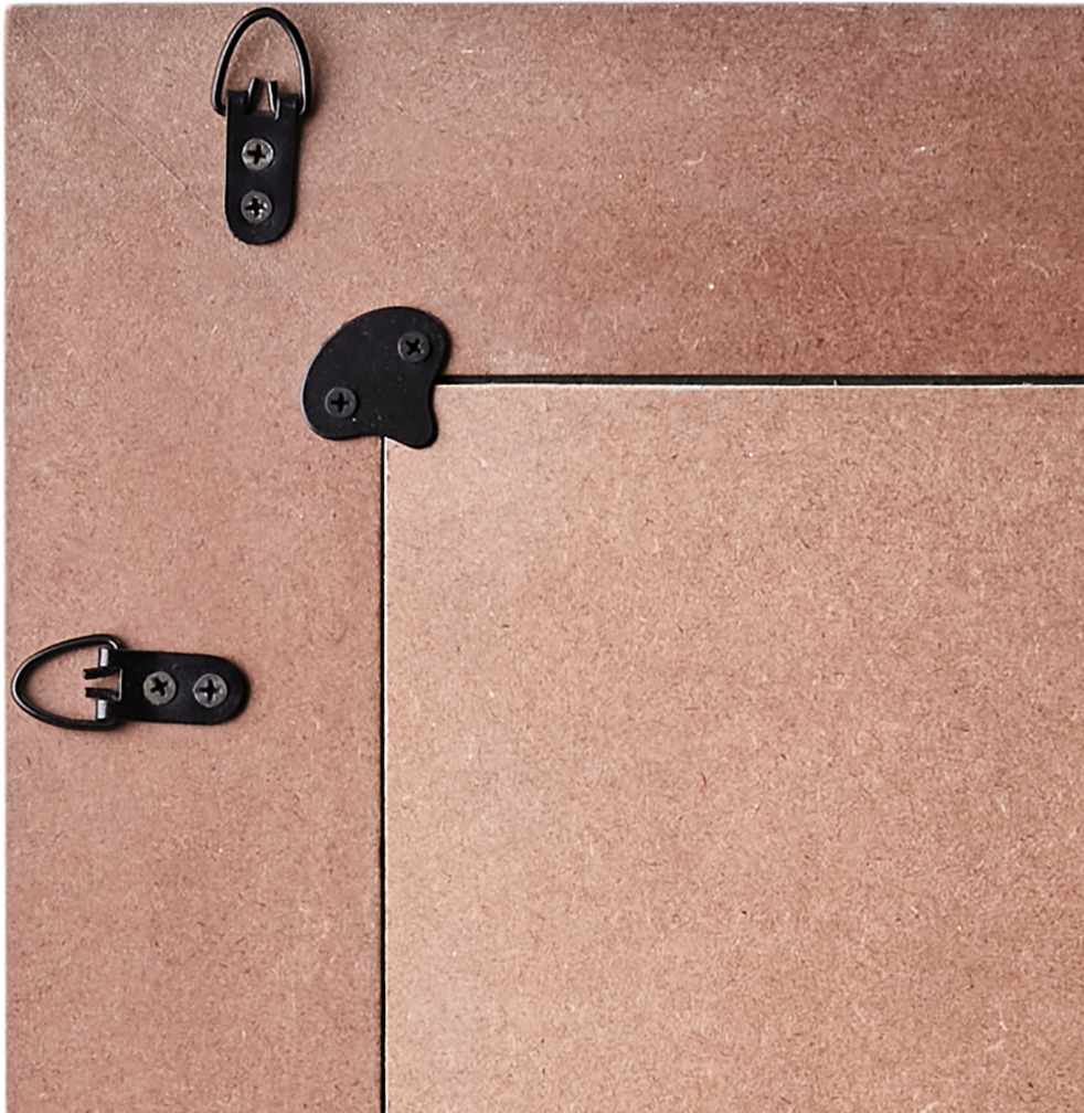 Carve Spegel Brun från Affari med elegant brun ram