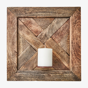 Väggljushållare Vector Brun 40x40cm från Affari, trädesign