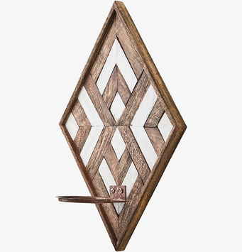 Väggljushållare Vector Brun/Vit 30x45cm från Affari