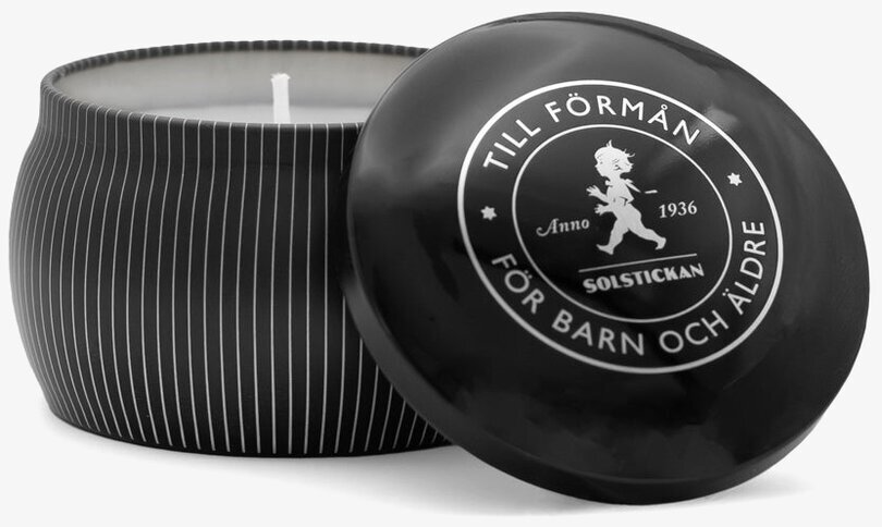 Doftljus Cederträ från Solstickan i elegant metallburk
