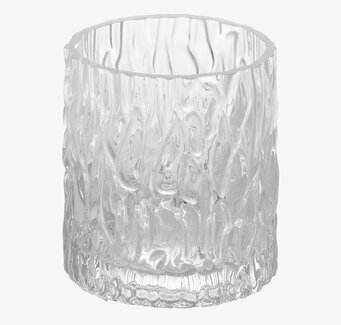 Foto av skandinavisk designljuslykta i klart glas