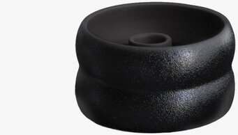 Ljusstake Svart Bolmen från Storefactory med matt yta