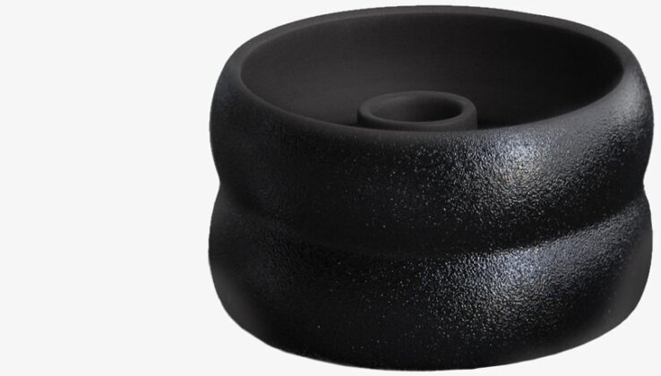 Ljusstake Svart Bolmen från Storefactory med matt yta