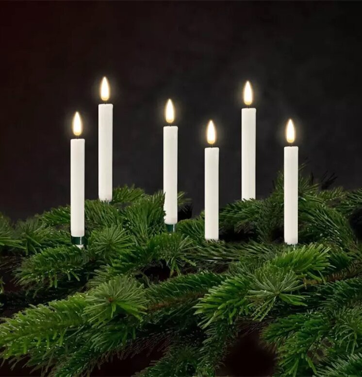 Julgransljus LED Set/6 från Deluxe Homeart i en julgran