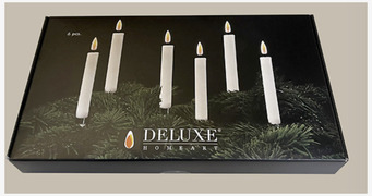 Julgransljus LED Set/6 från Deluxe Homeart i förpackning