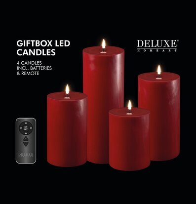 Giftbox LED-ljus Bourgogne från varumärket Deluxe Homeart