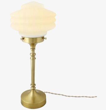 Bordslampa Opal/Mässing från Strömshaga med opalglas