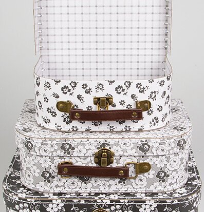 Parisian Floral Suitcase från Sass & Belle i tre storlekar