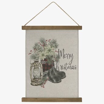 Canvastavla - Merry Christmas från Chic Antique med julmotiv