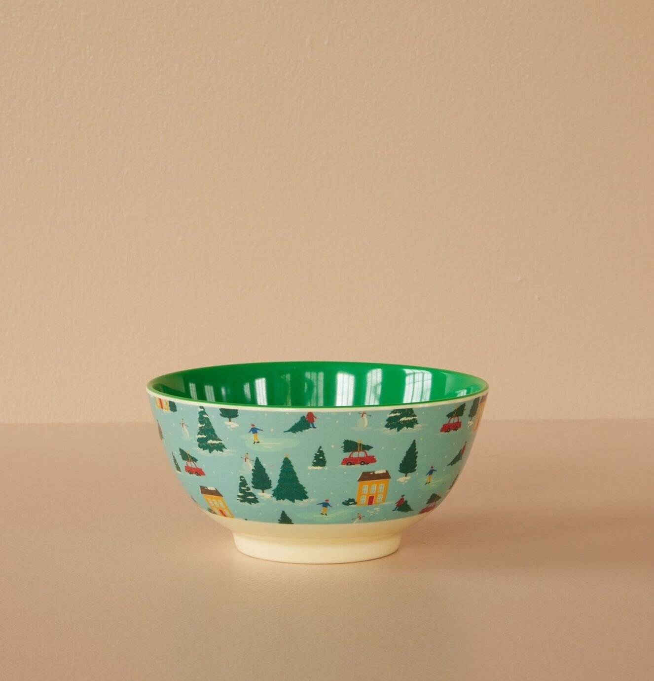 Skål Happy Holiday Print från Rice med juligt vintertema