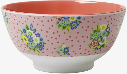 Skål Melamin Vintage Blommor från Rice med blommigt mönster