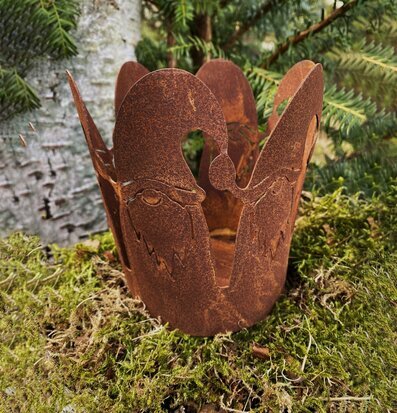 Marschallhållare/Ljuslykta Tomtenissar från Lind Decoration