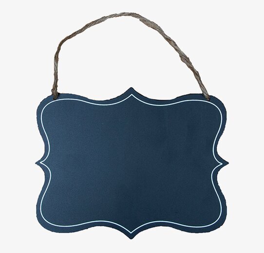 Chalkboard från Sass & Belle med svart yta och vit kantlinje