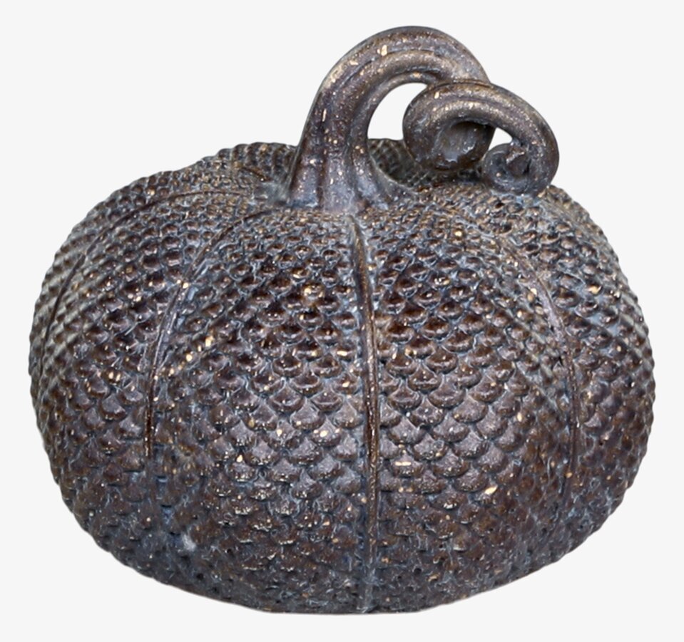 Pumpa Mini Antique Mocca från Chic Antique med detaljrik yta