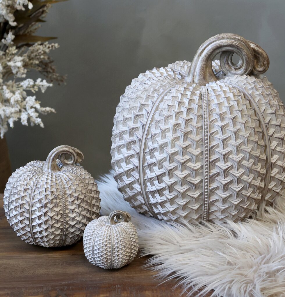 Pumpa Liten Antique Latte från Chic Antique, tre pumpor