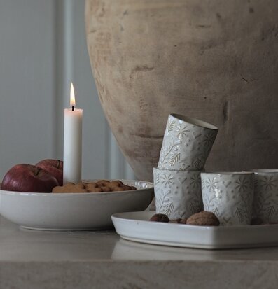 Glöggmugg Winter Hearts från Majas Cottage i vintrig miljö