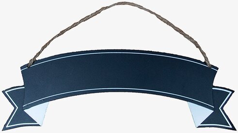 Sass & Belle Chalkboard med snöre, banderollformad design