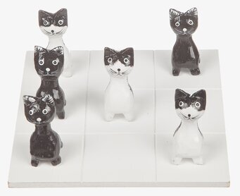Tre I rad - Trä Katt från Different Design på spelbräde