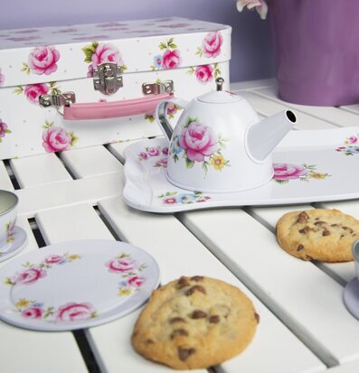 Picknickbox Te Set från Sass & Belle med blommigt mönster