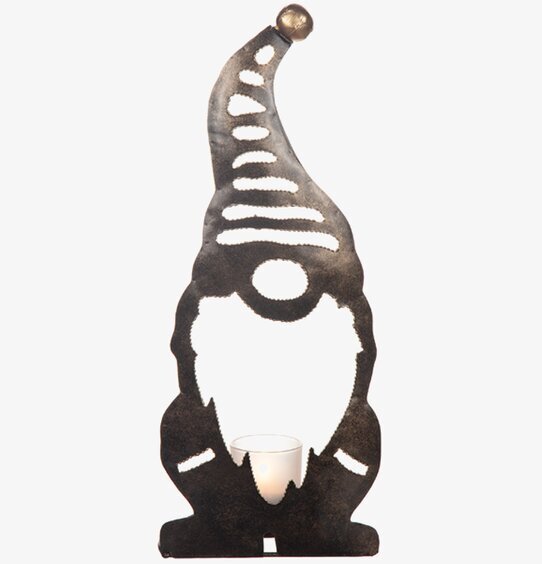 Tomte Ljuslykta Hamrad Plåt 30 cm från Different Design