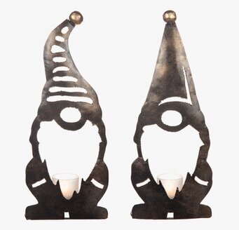 Tomte Ljuslykta Hamrad Plåt 30 cm från Different Design