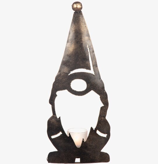 Tomte Ljuslykta Hamrad Plåt 20 cm från Different Design