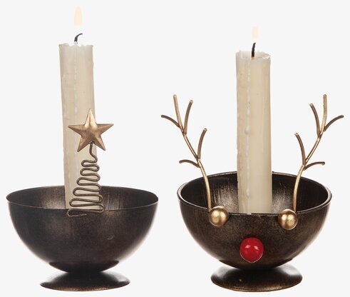 Ljusstake Ren/Gran från Different Design i robust metall