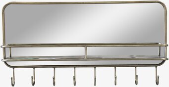 Väggspegel Med Hylla & Krokar från Chic Antique, antik stil