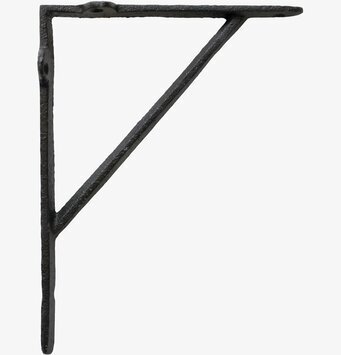 Hyllkonsol Antiksvart 17,5x23cm från Chic Antique i järn