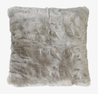Kudde Antique Latte från Chic Antique med mjuk faux fur-yta