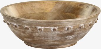 Skål Tours Mangoträ från Chic Antique på vit bakgrund