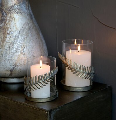 Ljushållare Blad Antik Mässing Stor från Chic Antique