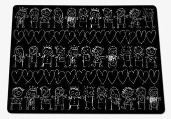 Tallriksunderlägg Pure Friends Svart från Poul Pava