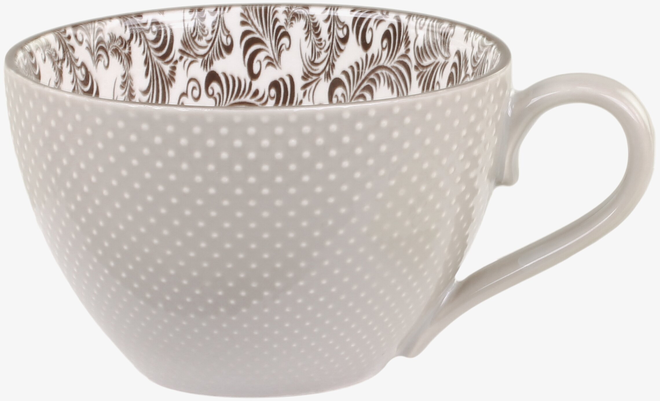 Arés Kopp Mocca från Chic Antique med prickar och mönster