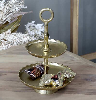 Kakfat Med Spetskant från Chic Antique med två våningar